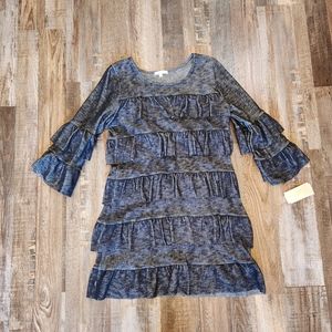 Copper Key Ruffle Dress